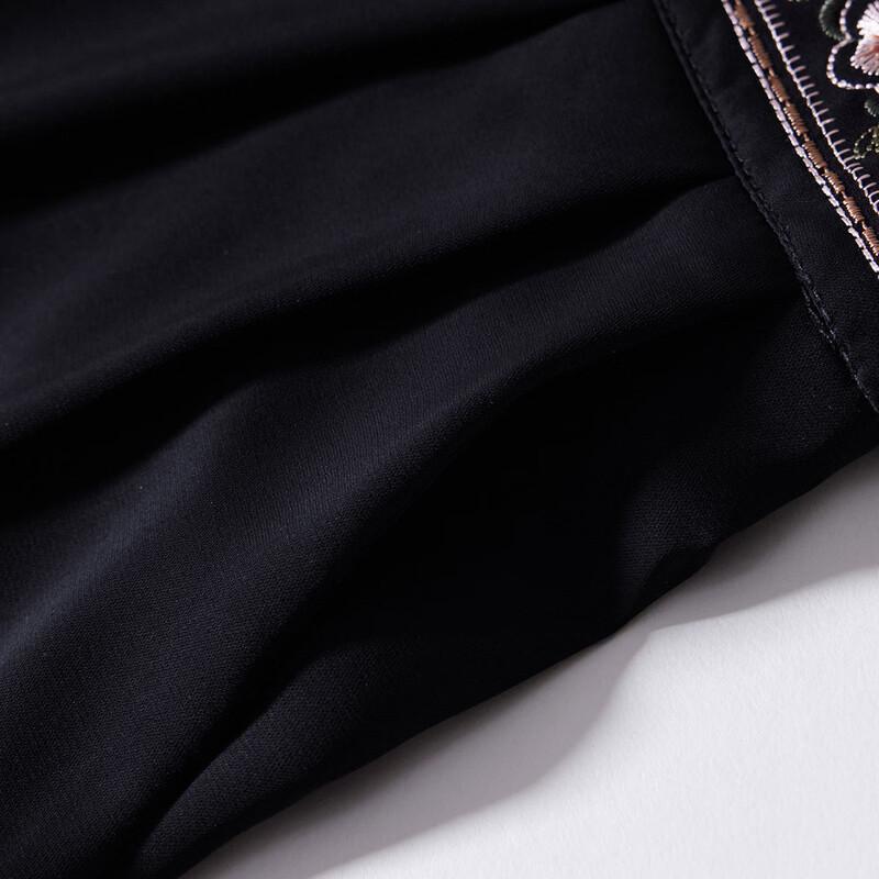 Pasite New Chinese Style Retro High-Waist Wide-Leg Leisure Pants