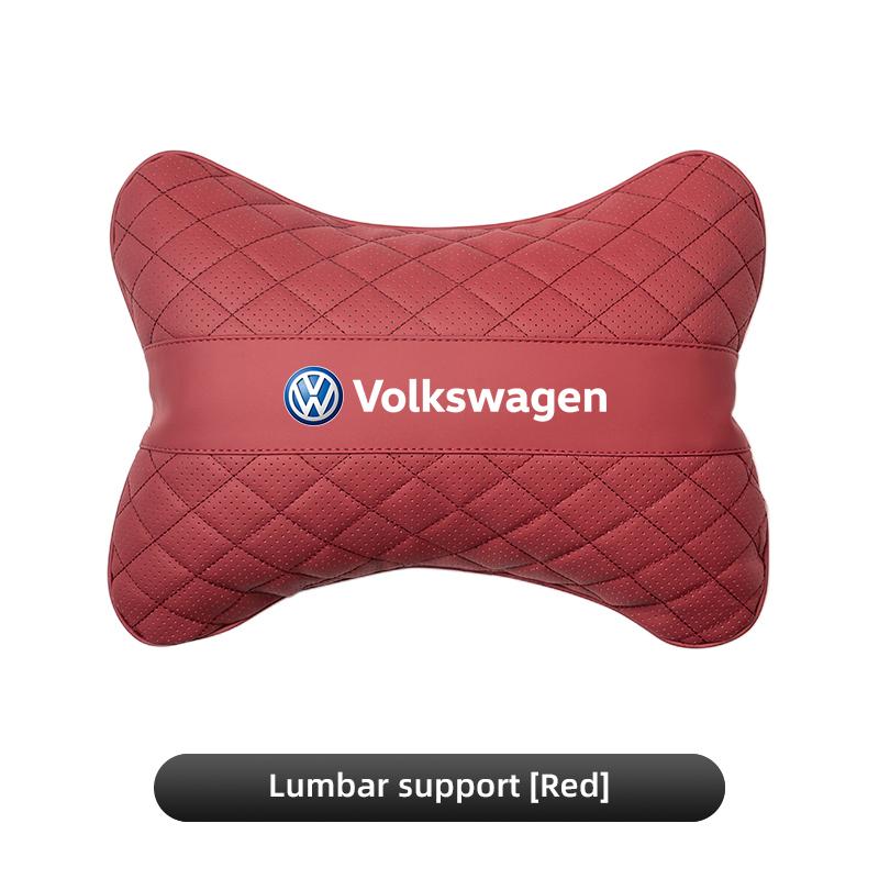 Car Seat Head Support Cushion Lumbar Pillow Interior Accessories / Hub Cap For VW R Golf Touran Octavia Motion GTI Polo Auto MK7