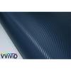 XPO Dry Carbon Fiber Navy Blue 1ft x 5ft Vinyl Wrap Roll with Air Release T