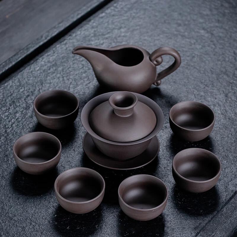 Tingyue Minimalist Hand-Painted Ceramic Kung Fu Tea Set