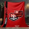 1PC Fla-mengo Club Crest Printed Soft Flannel Blanket Throw for Adult Bedroom Living Room Sofa Camping Travel Fan gifts Christmas Gifts