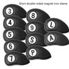 11Pcs Golf Head Covers, Thick Synthetic PU Leathers Golf Iron Head Covers with Big Number for Long Neck Golf Club Head