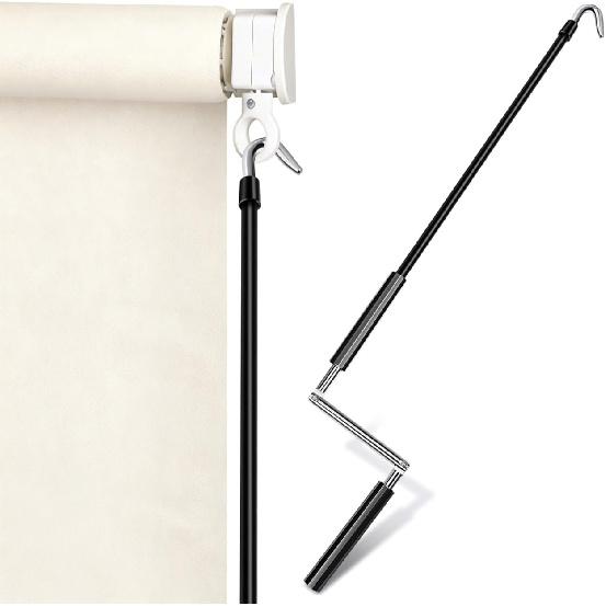 DOITOOL Universal Awning Crank Handle, Manual Fordable Metal Awning Hand Crank Wand Replacement for Rv Patio Outdoor Shade Exterior Roller Shade