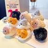 Lifelike Animal Cat Keychain Fluffy Simulation Cat Plush  Key Ring  Kids Gifts