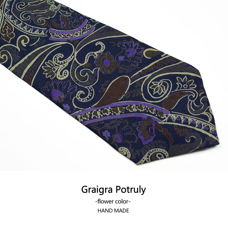 7 Days Replacement, Thin Ultra-Thin Mulberry Silk, Pure Handmade 9Cm Ultra-Wide Italian Elegant Silk Tie, Men'S