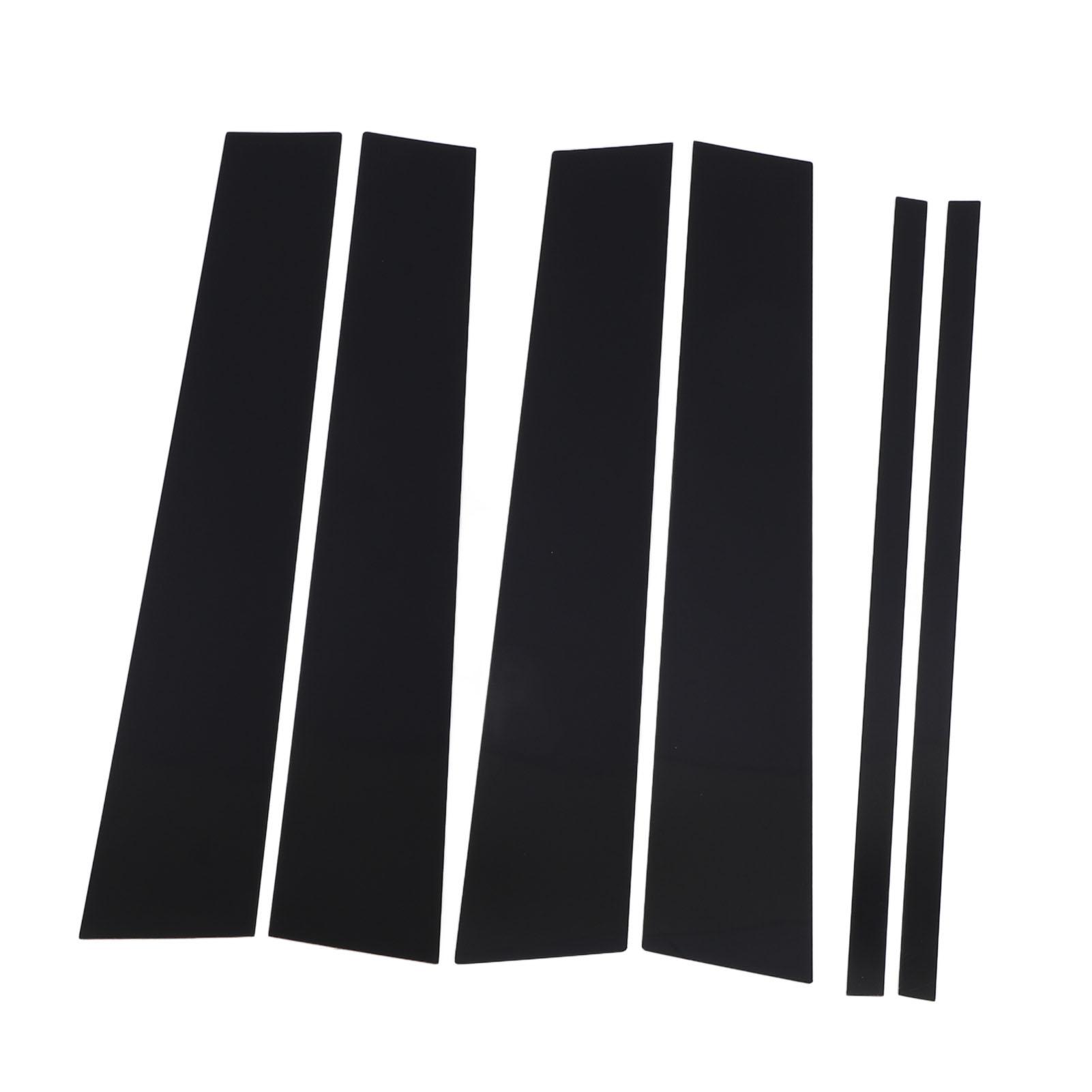 

6 шт. Накладки на стойки кузова Высокопрочный ПК Глянцевый черный Накладки на стойки дверей и окон для Explorer Aviator