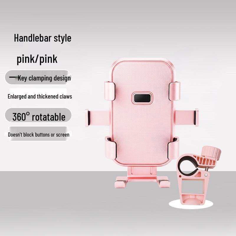 Cycling Phone Holder for Scooter, Motorcycle, and Bicycle Delivery Riders - Essential Navigation Support Stand.