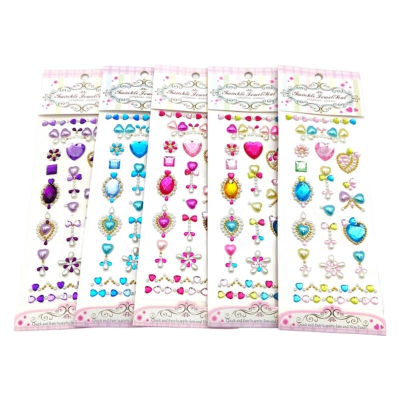 Gem Sticker Jewels for Crafts,Selfs Adhesive Rhinestones Jewel Stick On Gem Acrylic Heart Star Butterfly Sticker