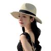 Summer sunscreen visor children's hollow straw Lafite straw hat versatile high-end sun hat summer breathable