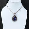 Lapis Lazuli Pendant Rainbow Moonstone Pendant Copper Wire Wrapped Pendant Handmade Copper Wire Wrap Jewelry Gift For Mom Gemstone Jewelry