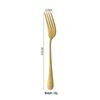 Abay 304 Stainless Steel Golden Dining Fork Set (7-piece)