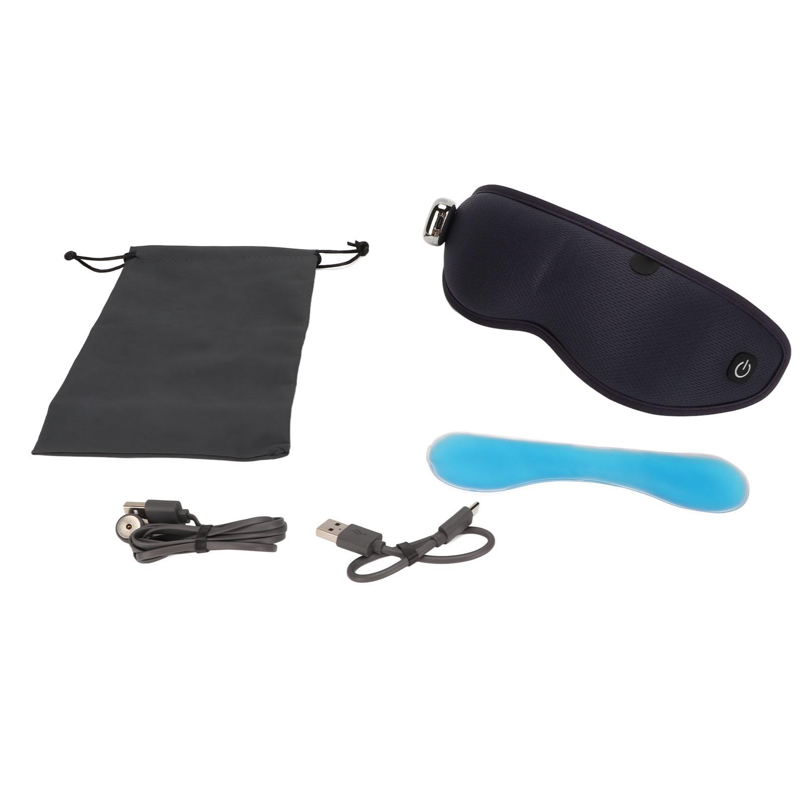 

Массажер для глаз Охлаждение Снятие усталости Улучшение сна Перезаряжаемый вибрационный массажер для глаз с подогревом