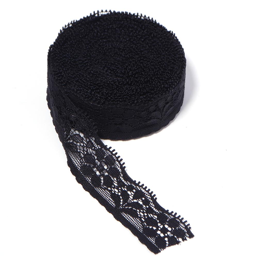 10Yards/Roll 2cm Lace Ribbon Hollow Out Lace Trim Ribbon For DIY Christmas Wedding Party Garment Sewing Gifts Wrapping Decor