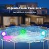 Solar Pool Lights Solar Powered Submersible LED Lights With Remote IP67 Waterproof Swimming Pool Light For Frame Above Ground