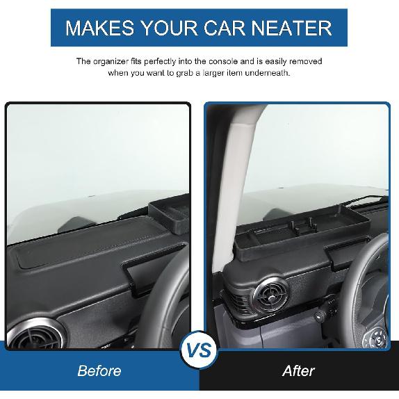 

Center Console Dashboard Organizer Compatible with INEOS Grenadier 2020-2025 Accessories Non-Slip Dashboard Tray Dash Storage Box Console Tray Phone