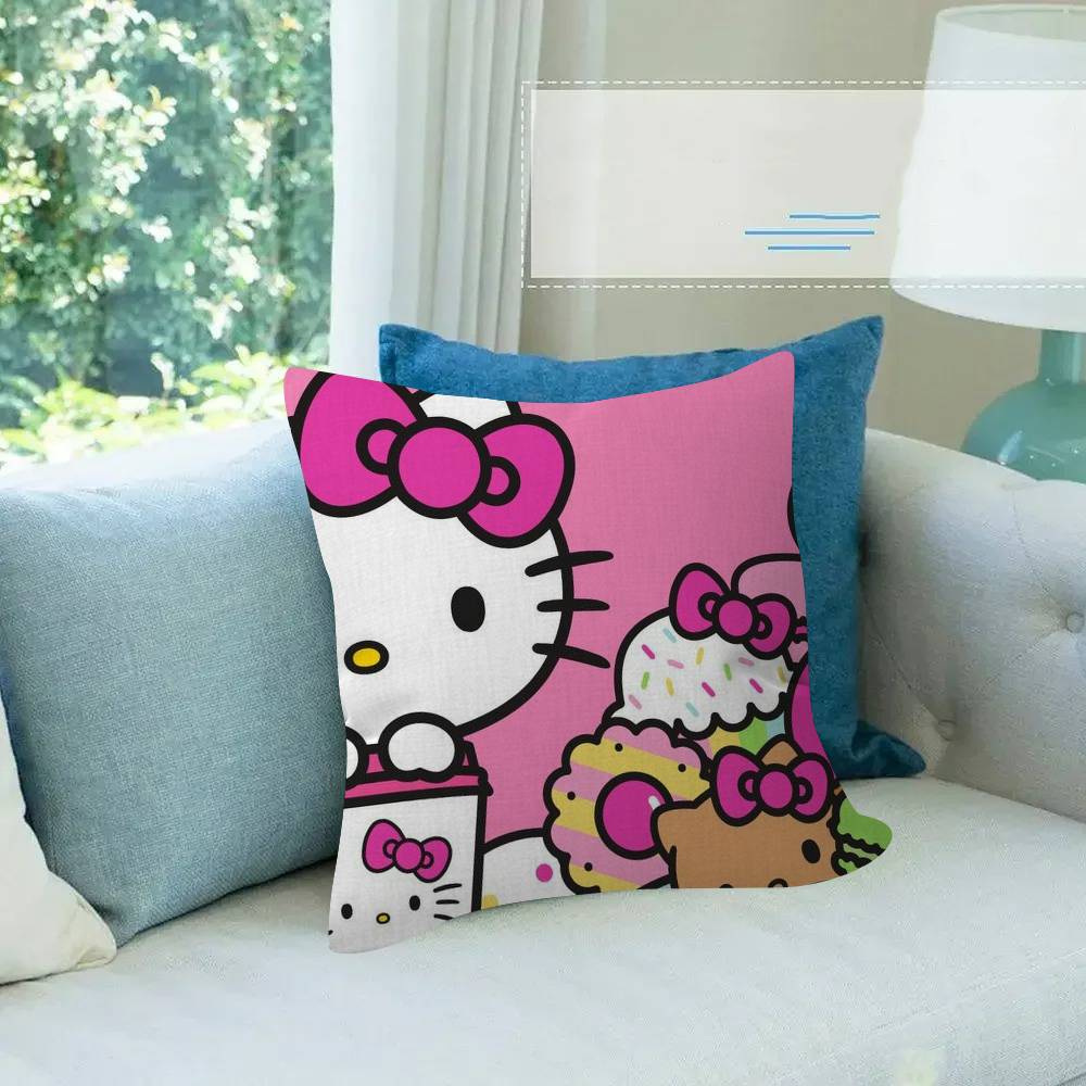 Pillow Cover Sofa Cushion Cover Home Room Decoration Children Gift Cartoon Hello Anime K-kt