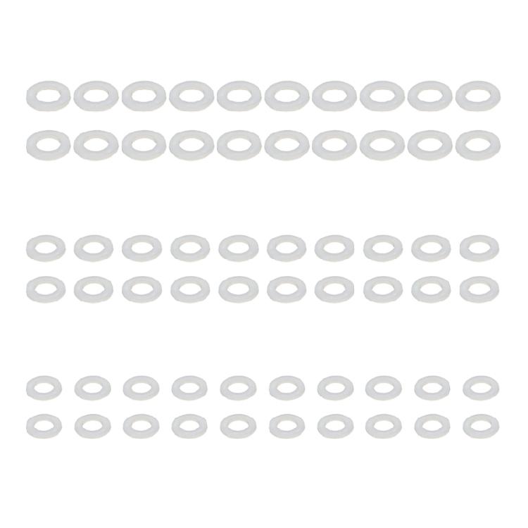 60Pieces White Nylon Spacers Abrasion Resistant Spacers Essential For Electronic Devices And Furniture Projects
