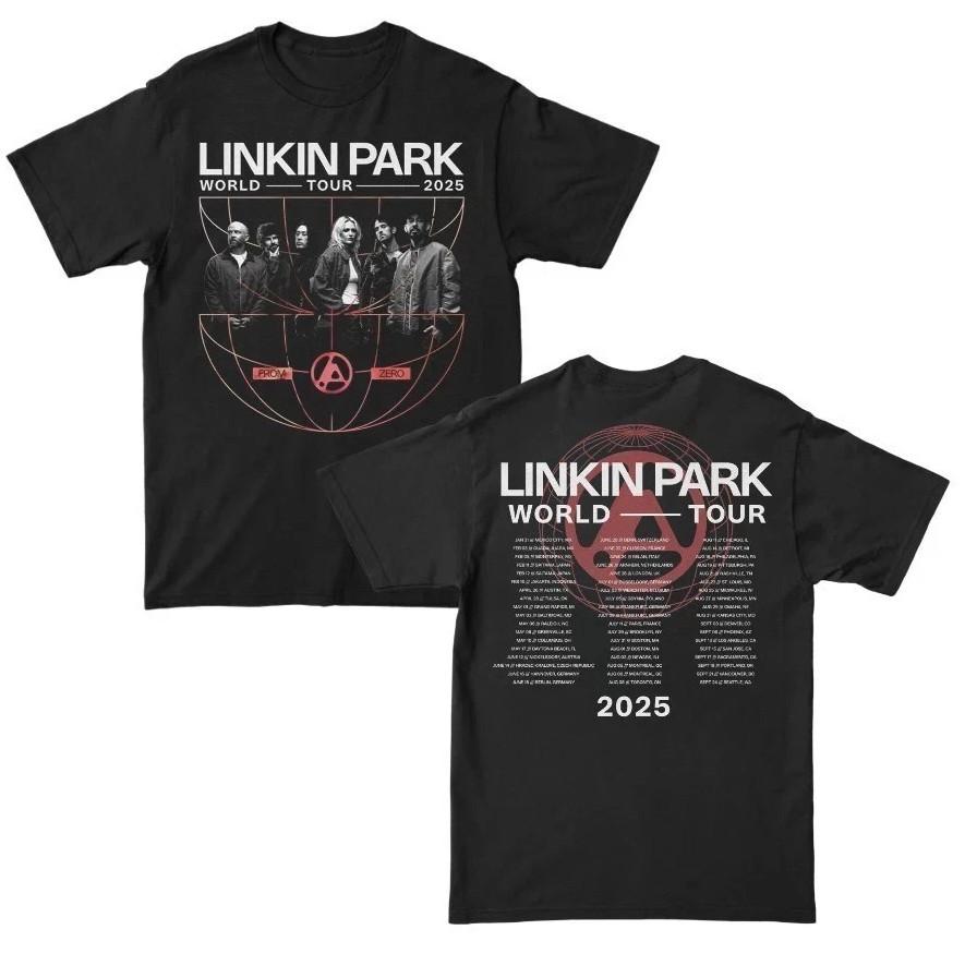NOUVEAU! Linkin Park From Zero World Tour 2025 Août Septembre T-shirt T-shirt Unisexe