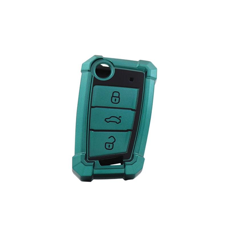 TPU Mecha Car Remote Key Cover Case Shell Key Fob for Golf 7 MK7 Tiguan MK2 SEAT Ateca Leon FR 2 Ibiza Skoda Octavia Protector Holder