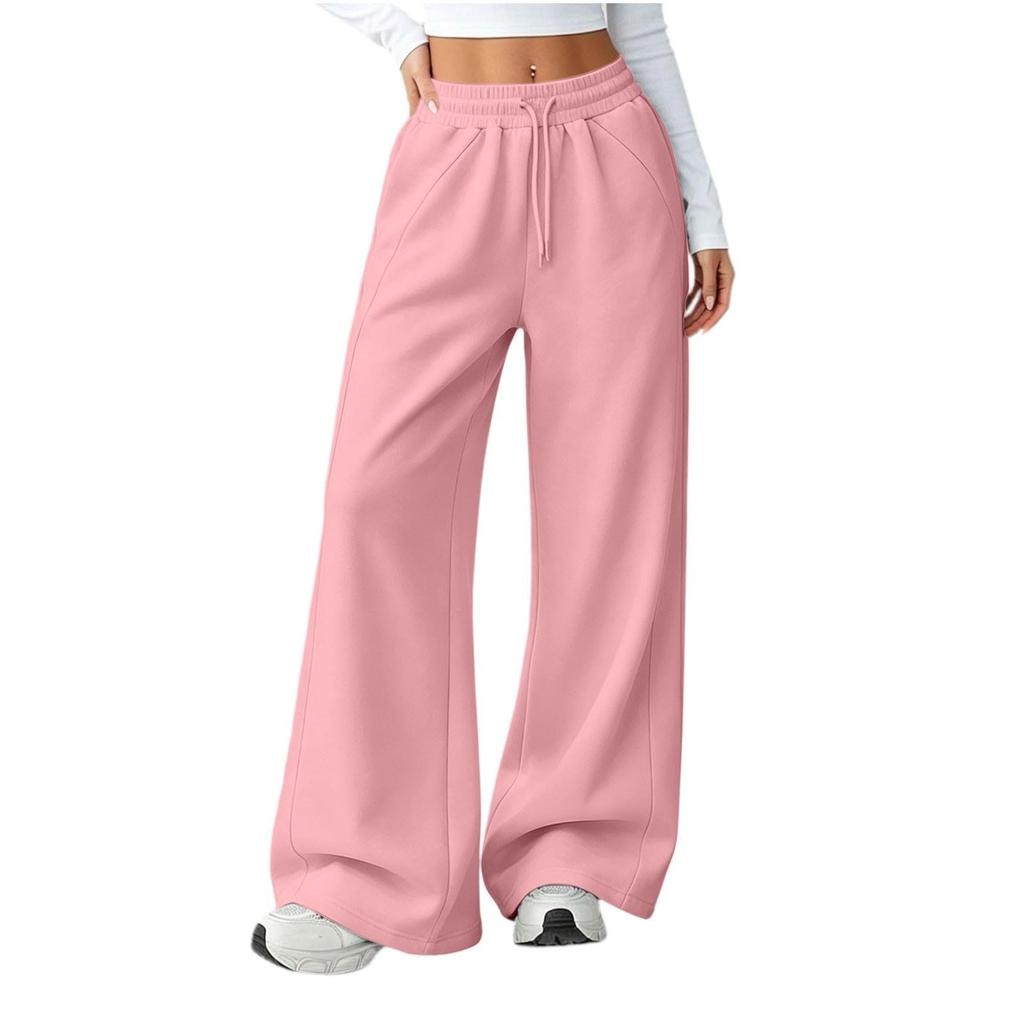 Lässige Mädchenhose mit elastischem Bund, lockerer Passform, Farbe für den Alltag