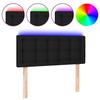 VidaXL LED Headboard Bedroom Furniture Single Bed Accessory Headboard Interior Black 80x5x78/88 3122022