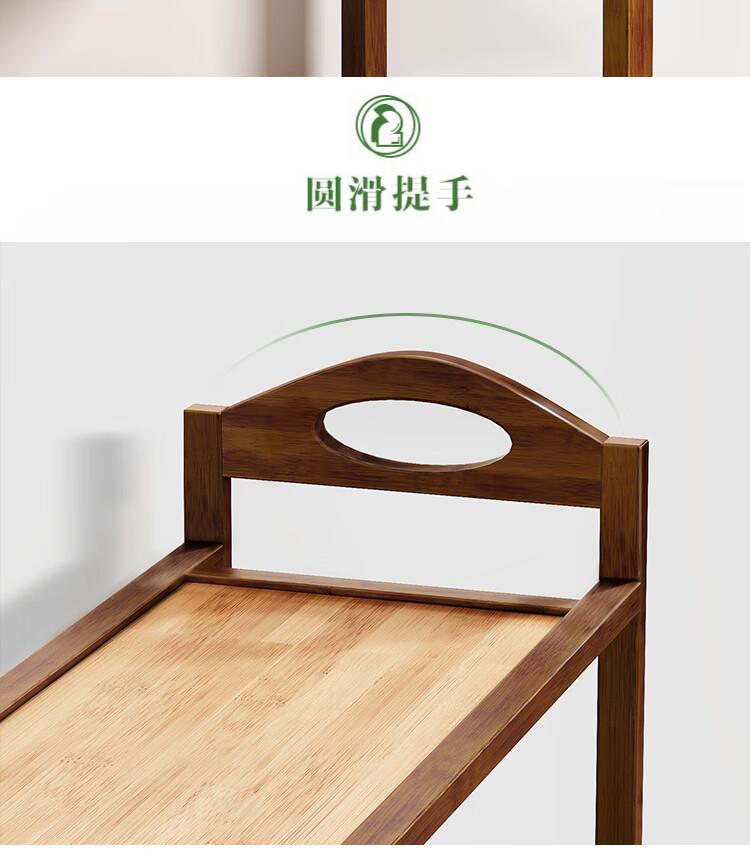 Multi layer shoe cabinet, shoe rack, home door, bamboo multifunctional, large capacity, simple, modern, brown storage rack