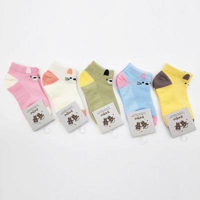 5 párov detských ponožiek s mačkami