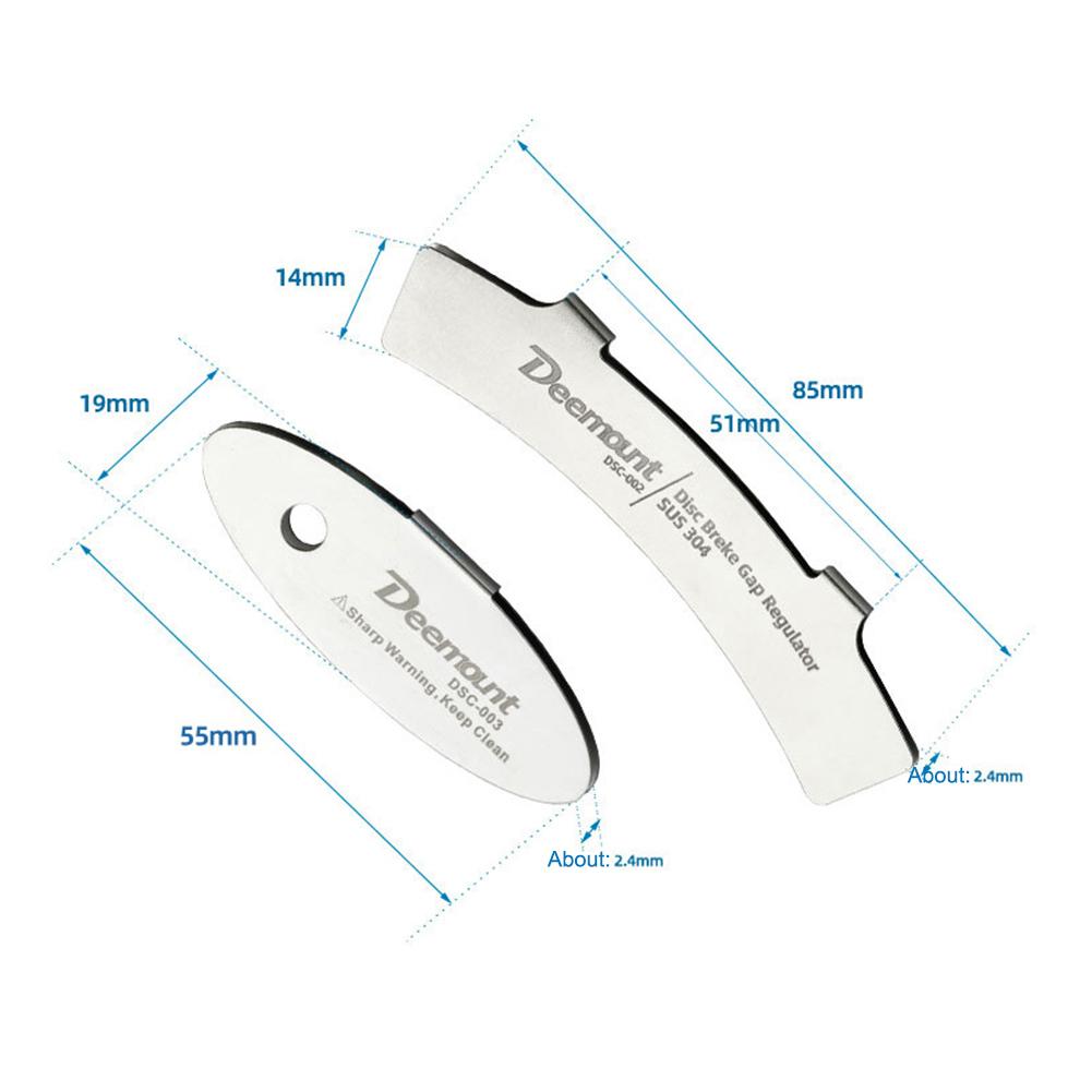 Line Disc Brake Caliper Adjusting Tool Stainless Steel Disc Brake Adjustment Piece Maintenance Repair Tool Accessories