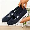 Women's Slip On Athletic Shoes Lightweight Knit Upper Casual Walking Sneakers with Air Cushion Sole Breathable Design