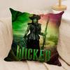 W-Wicked Part One Cushion Cover Silky Short Plush Invisible Zipper Dustproof Sofa Pillow Case For Home Decor