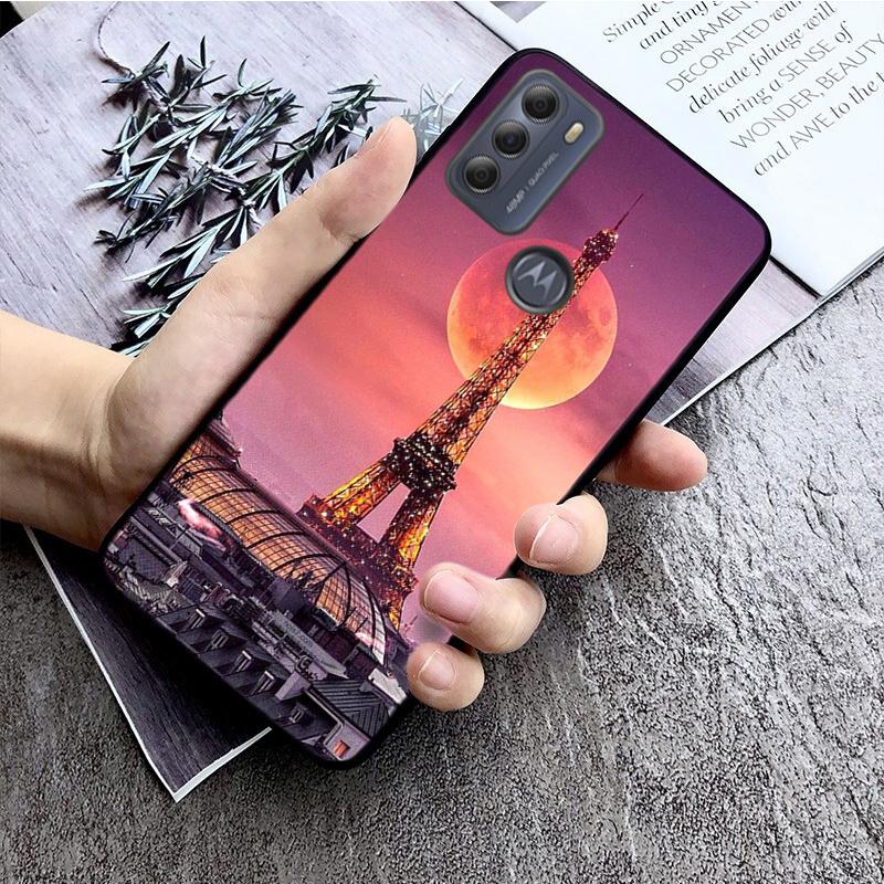 Eiffelturm-Telefon-Kasten für Motorola Moto E32 E20 E40 G22 G52 G20 G30 G100 G60 G50 G10 GPure GStylos G9 One Action Macro