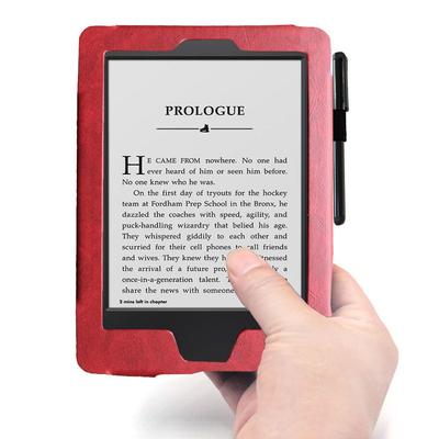 Ochranné pouzdro z PU kůže pro e-čtečku Magnetické zavírání Ochrana proti poškrábání Folio obal pro Kindle Touch D01200