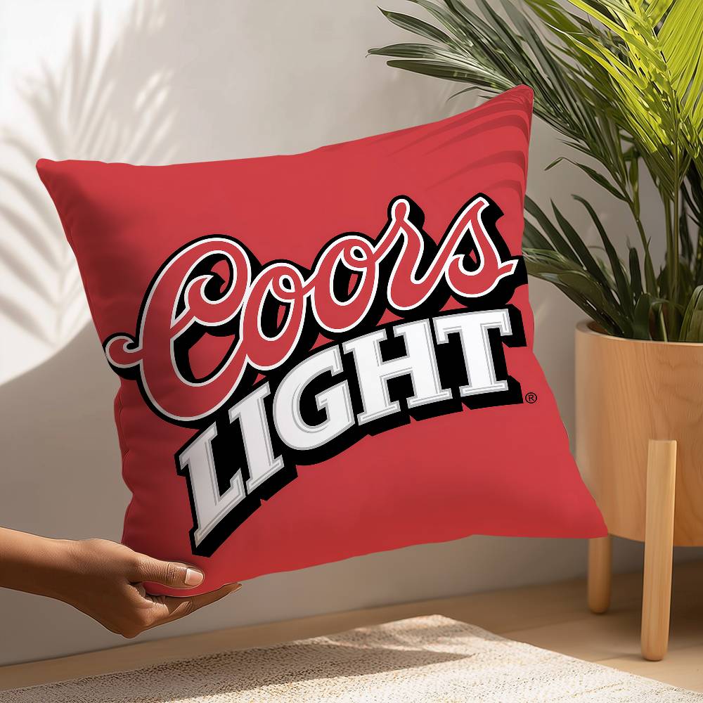 Beer C-Coors Pillow Case Plush Fabric Soft  Pillowcase Double Sided Print Cushion Cover Household Gifts