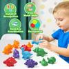 Plastic Letters Matching Letters Toy Double-Sided Dinosaur Alphabet Sensory Toys  Children'S Gift