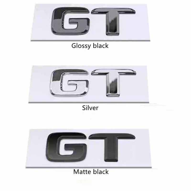 S Badge Letter Emblem Styling 3D ABS Rear Trunk Sticker Silver Black Red For Mercedes-Benz GT GTS GT63S GT43 GT50 GT53 GT63