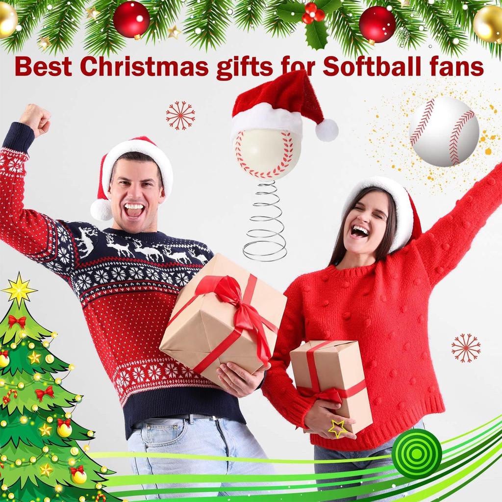 Tree Topper Christmas Golf Basketball Baseball Holiday Decor Sports Holiday Tree Topper For Fans Study Church Office Mantel
