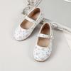 AS New Kids Shoes Baby Girls Princess Shoes Children Flower  Flats Toddler Dance Leather Shoes Infant Party Shoes Mary Jane