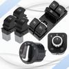 Chrom Scheinwerferschalter und Fensterheber-Hauptschaltereinheit für Volkswagen VW CC EOS Golf GTI MK5 MK6 Jetta Passat Touareg