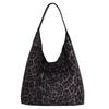 Leopard print bag women's large capacity 2025 new autumn and winter leisure shoulder mother and child bag versatile work commuter tote bag
