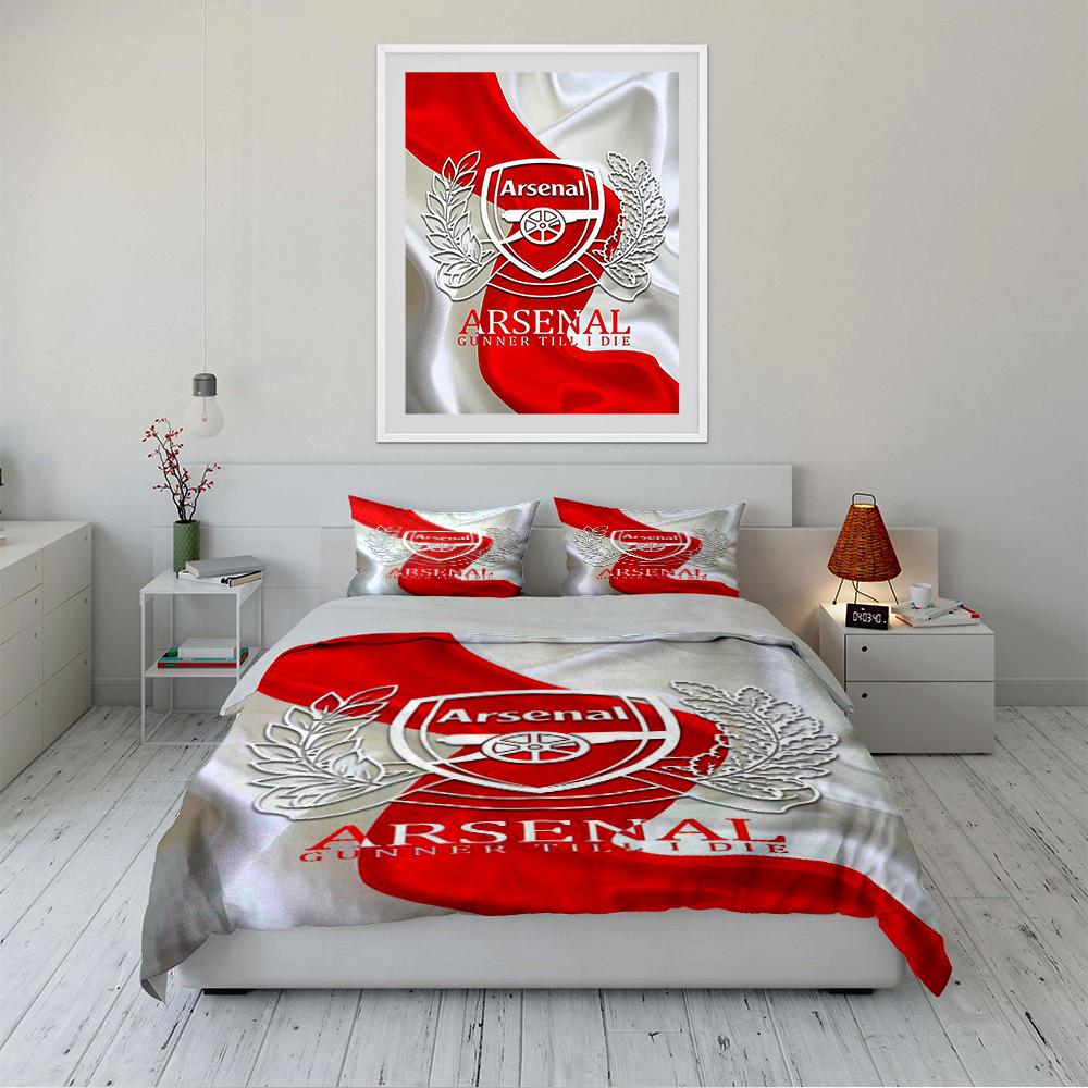 Arsenal Bedding Set Red Bedding set (1 duvet cover, 2 pillowcases, duvet not included)