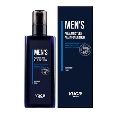 Vuka Men's Aqua Moisture All-in-One Lotion Aqua Woody Fragrance, 250 ml, 1 sztuka