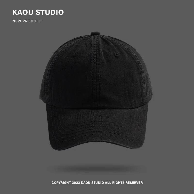 Men's & Women's Solid Color Peaked Cap | Korean Style | Soft Top & Curved Brim | Casual Baseball Cap for All Occasions