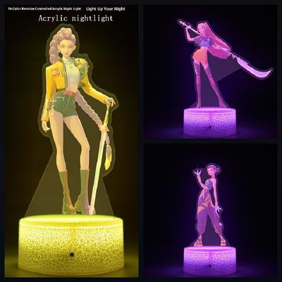 K-POP Demon Hunters Movie Peripheral 16-color Remote-controlled Night Light Party Gift with Inner Printing Party Souvenirs
