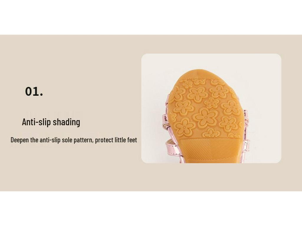 2025 Winter Rhinestone Crystal Flower Girls' Sandals: Stylish Flats & High Heels