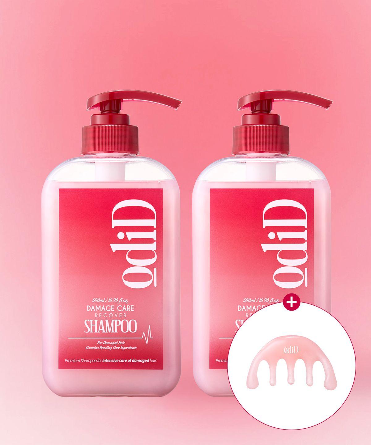 [2 Items][Gift] Odid Damage Care Recover Shampoo 500ml+500ml+Scalp Gua Sha