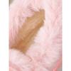 Women's Plus Size Furry Cuff Flat Cotton Shoes Autumn Winter Fleece Lined Warm Slip on Shoes