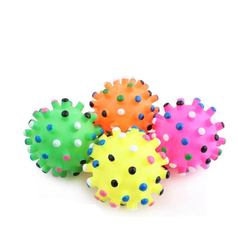 plastic squeaky dog balls