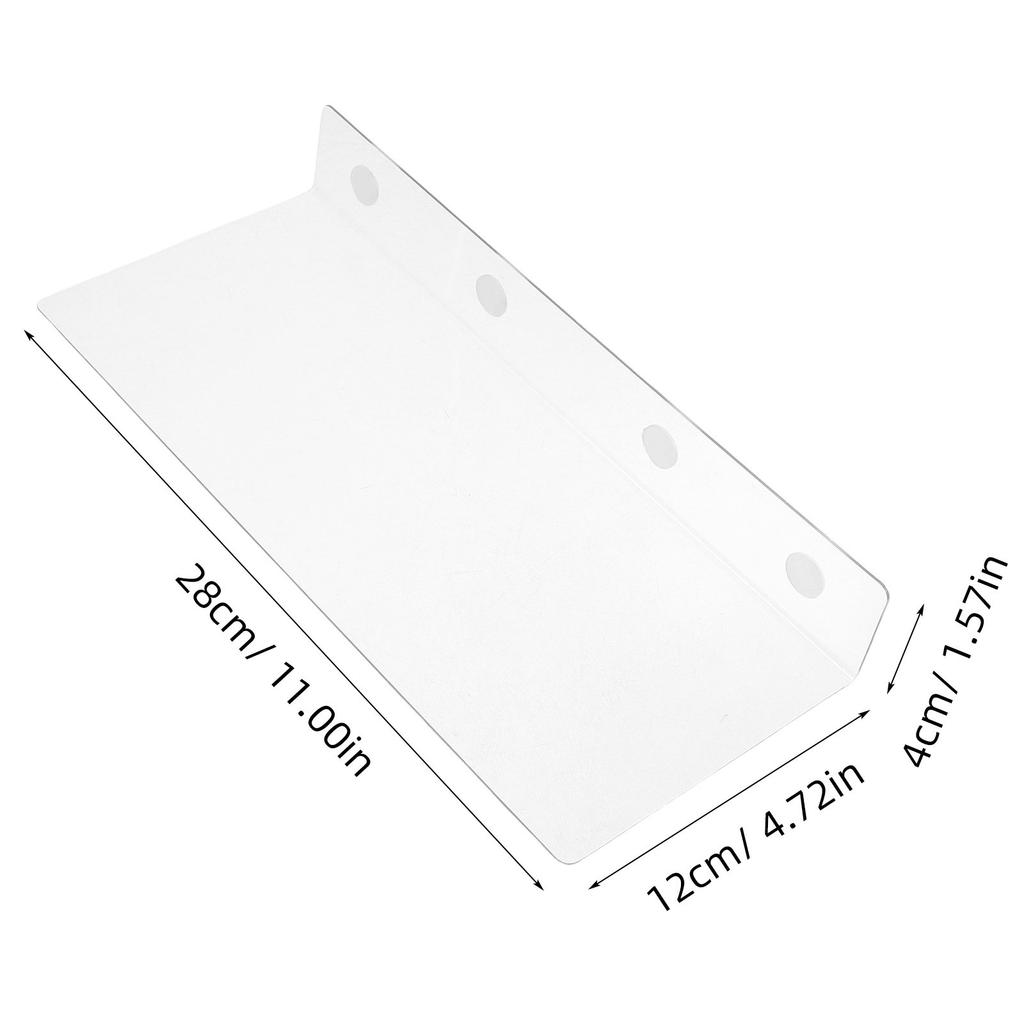 8Pcs Acrylic Clear Shelf Dividers for Closet Dresser Wardrobe Kitchen Bathroom Organization Adjustable Separators 25Cm Sturdy