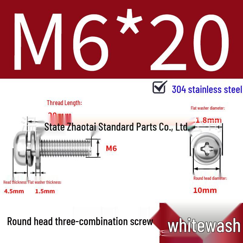 304 Stainless Steel Small Pan Head Phillips Screw