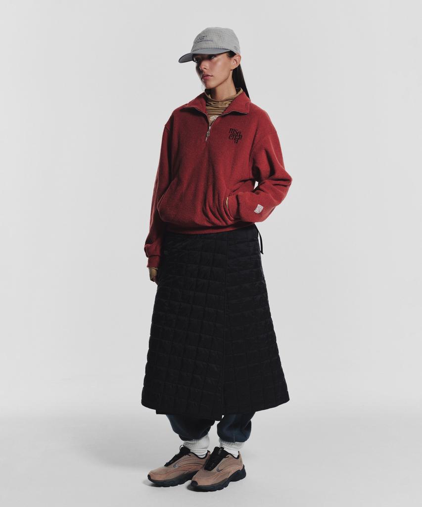 Minasu Mns Line Quilting Long Skirt_Black